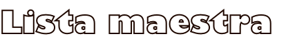 Lista maestra